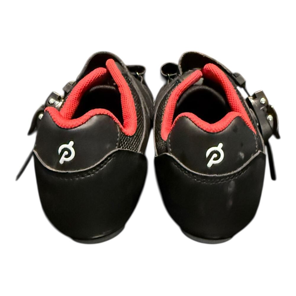 Peloton Cycling Sneakers Size 44 US Men's 10.5 Cleats Black Red - Picture 6 of 9